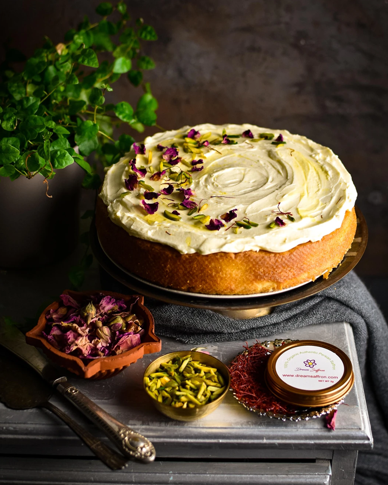 RECIPE 8: Saffron And Rose Cake